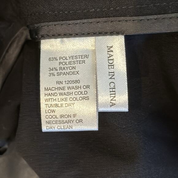 NWT Amanda & Chelsea Black Contemporary Straight Leg Fit Trouser Size 24W - Picture 8 of 10